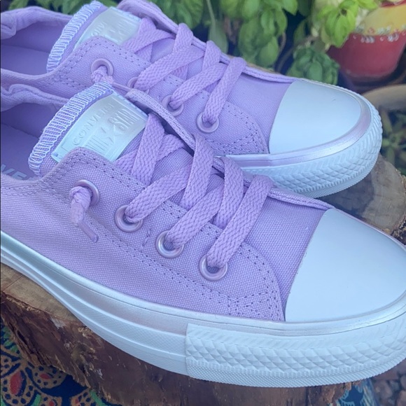 Iridescent “Lilac Mist” Converse Shoreline 7.5 - Picture 10 of 15
